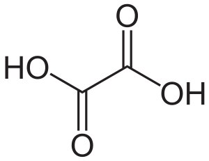 ساختار شیمیایی اسید اگزالیک